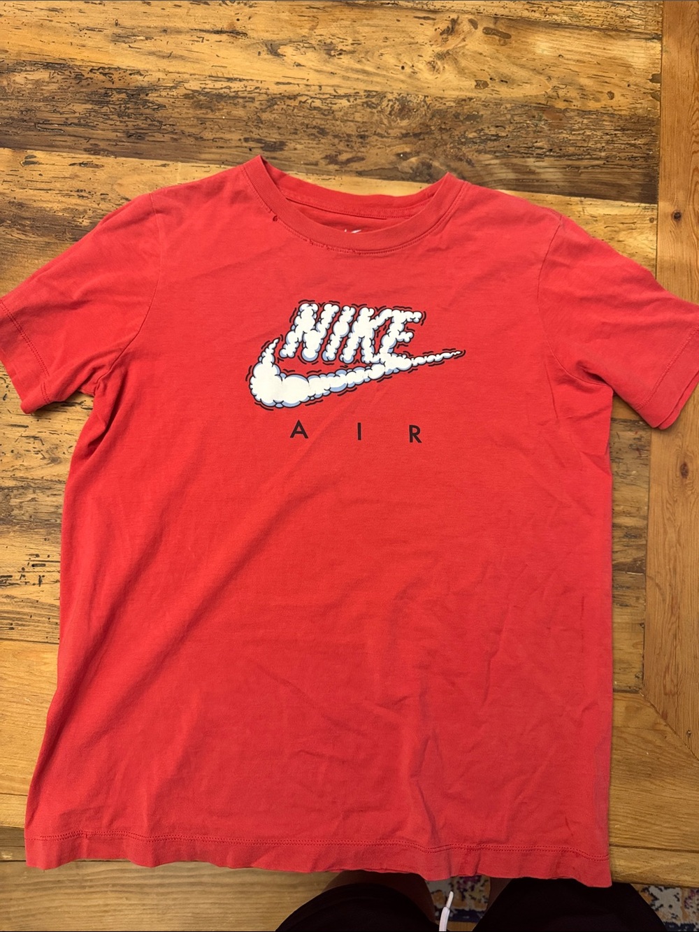 Nike Red Logo Crewneck Tee